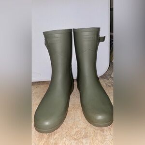 Hunter Green Rain Boots